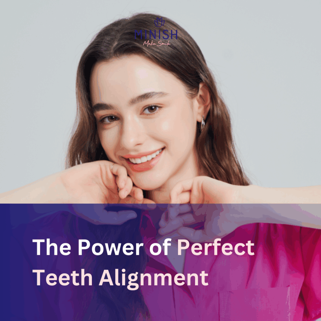 Dasha Taran smiling, showcasing perfect teeth alignment